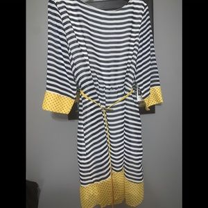 Kristin Miles Stripped & polka dot dress